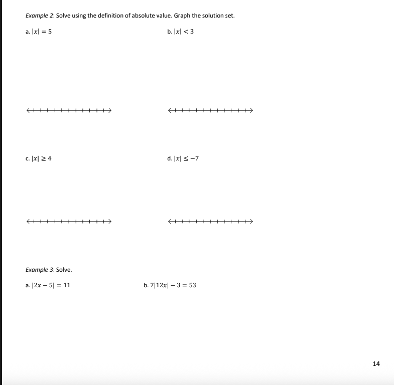 Example 2: Solve using the definition of | StudyX