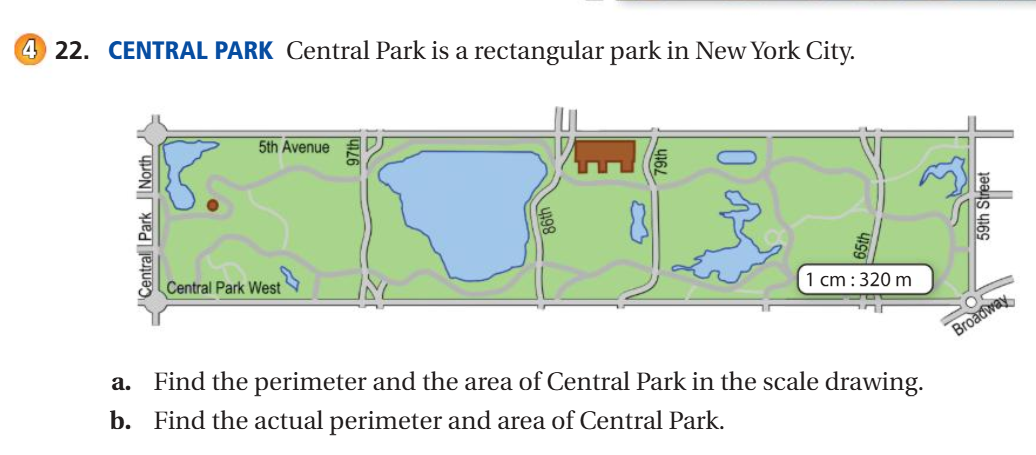 Central Park is a rectangular park in New | StudyX