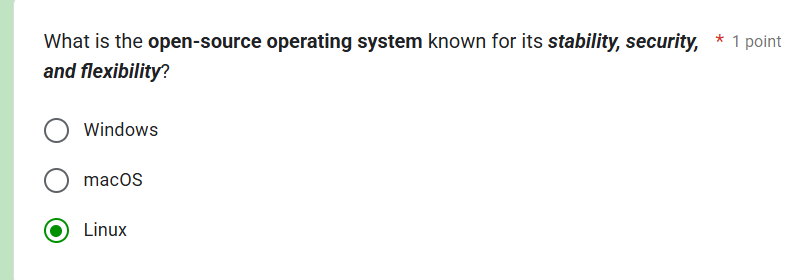What is the open-source operating system | StudyX