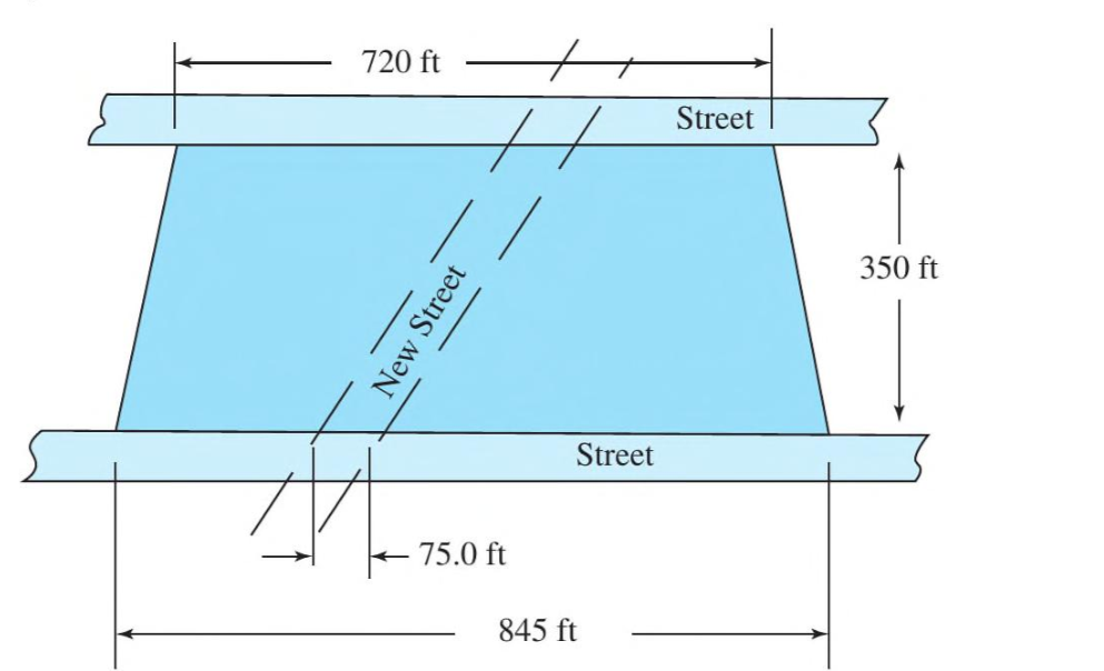 A parcel of land lies between two parallel | StudyX