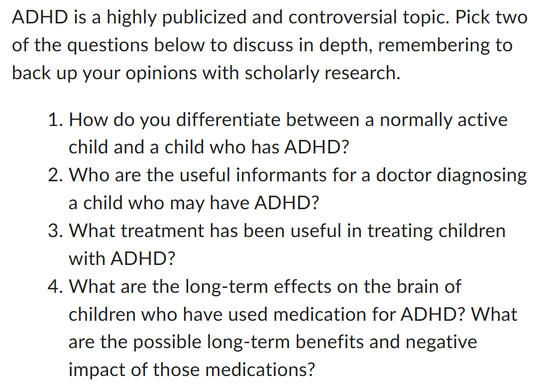ADHD is a highly publicized and | StudyX