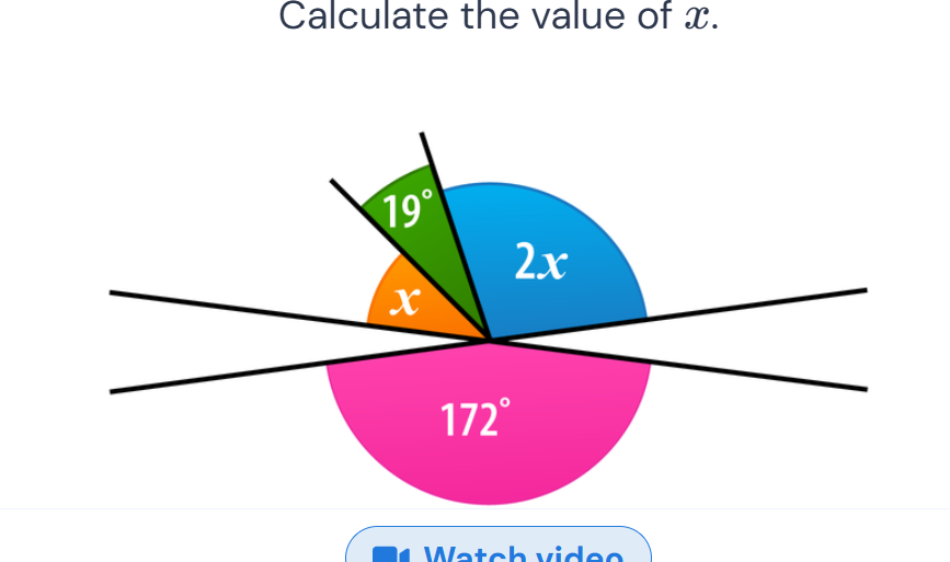 Calculate the value of $x$. There is a | StudyX