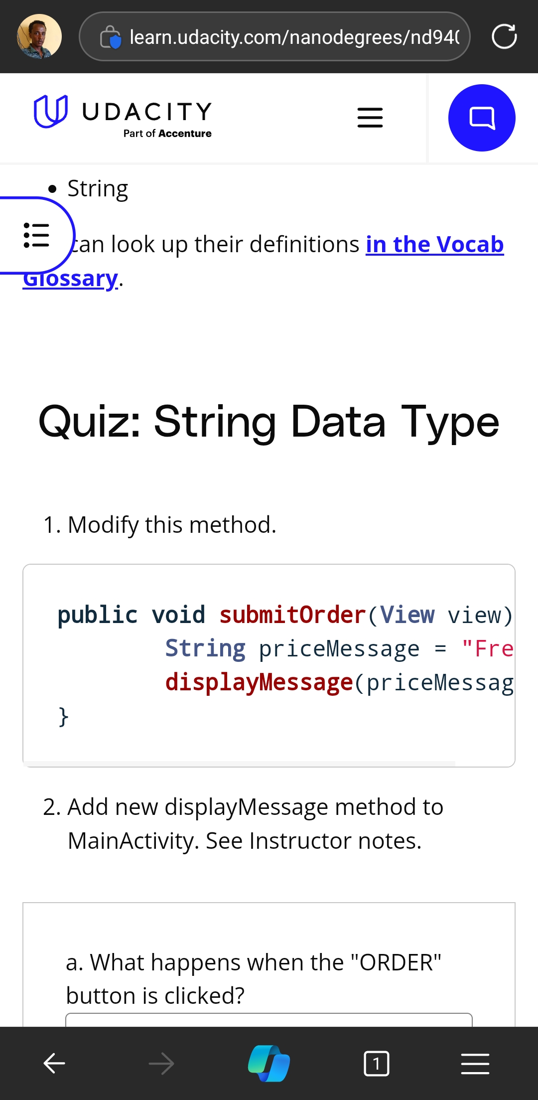 Modify this method. 2. Add new