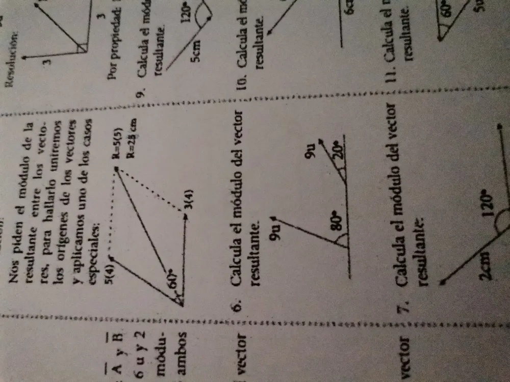 Vector Modulo Bepco 6. Calcula el módulo del vector resultante. | StudyX