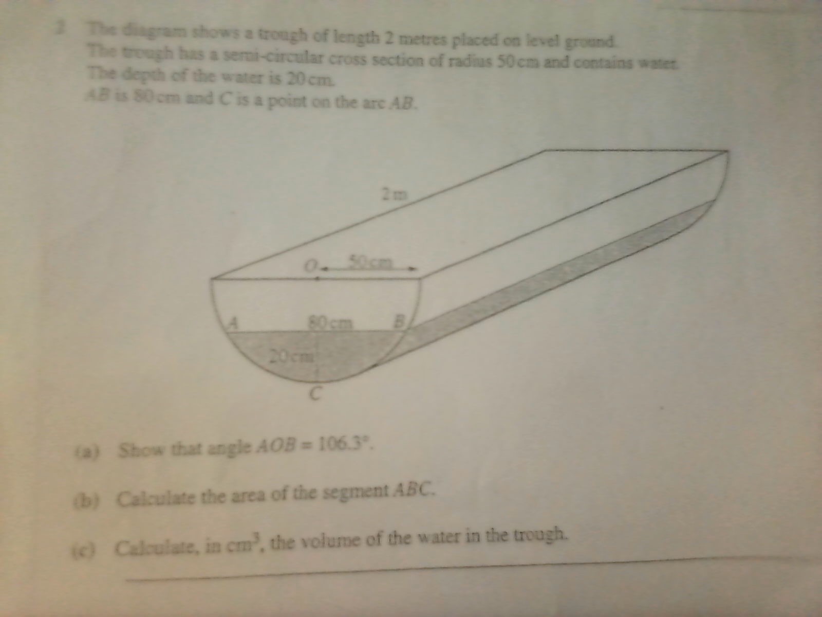 Trough Example In Science The diagram shows a trough of length 2 | StudyX