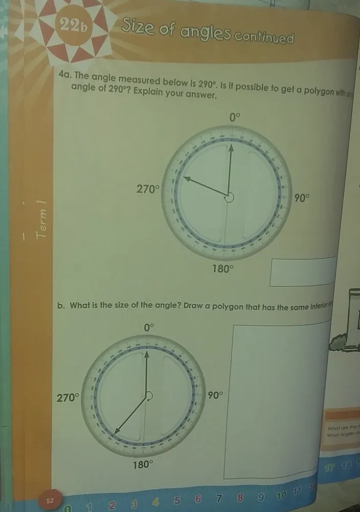 4a. The angle measured below is 290°. Is it | StudyX