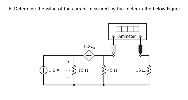 Current Measured In Determine the value of the current measured