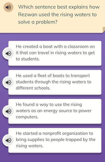 Which sentence best explains how Rezwan used | StudyX