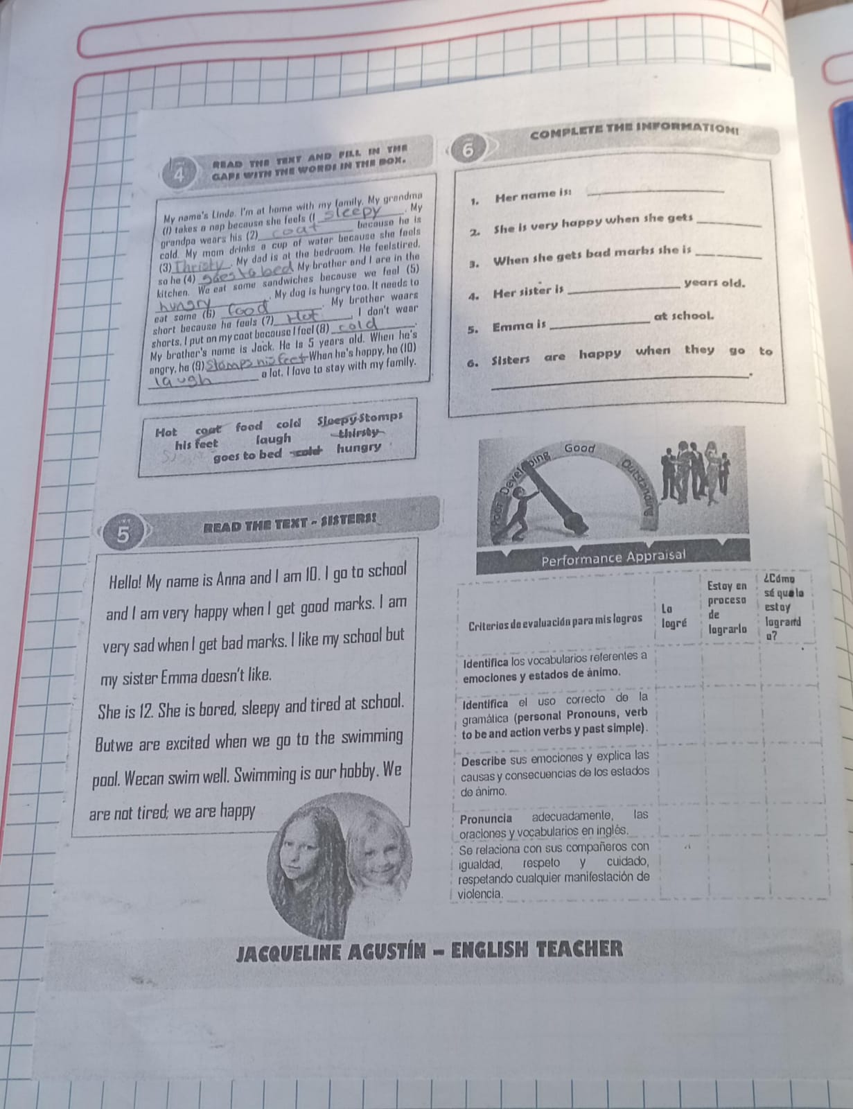 4 READ THE TEXT AND FILL IN THE GAPS WITH | StudyX