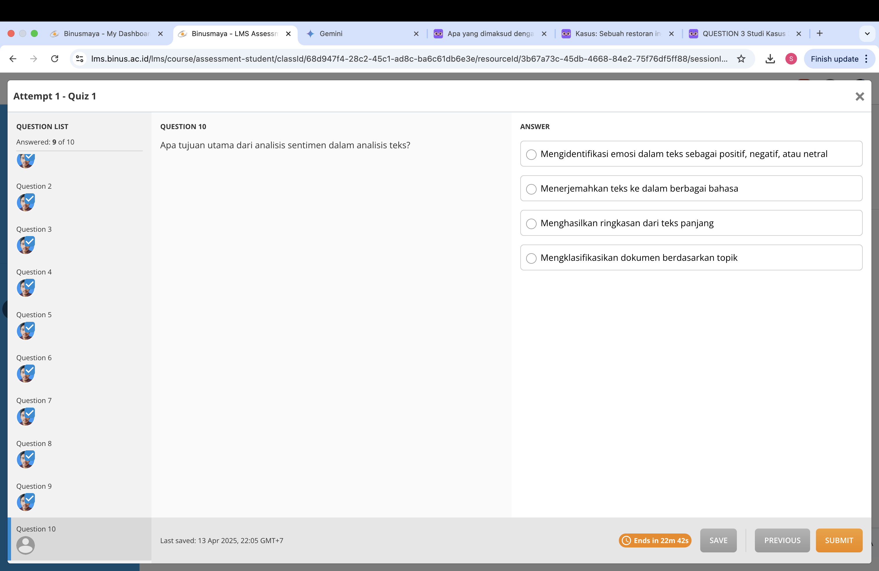 Apa tujuan utama dari analisis sentimen | StudyX