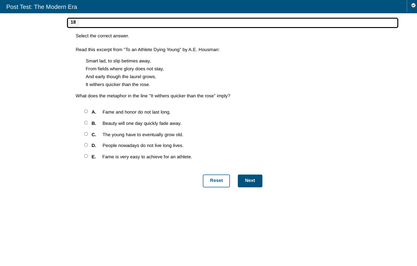 Select the correct answer. Read this | StudyX