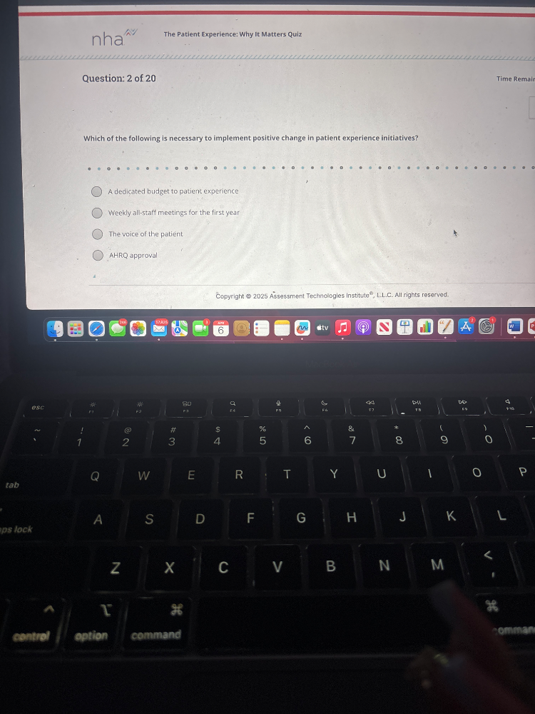 Question: 2 of 20 Which of the following is | StudyX