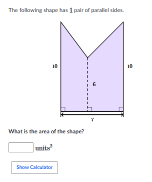 The following shape has 1 pair of parallel