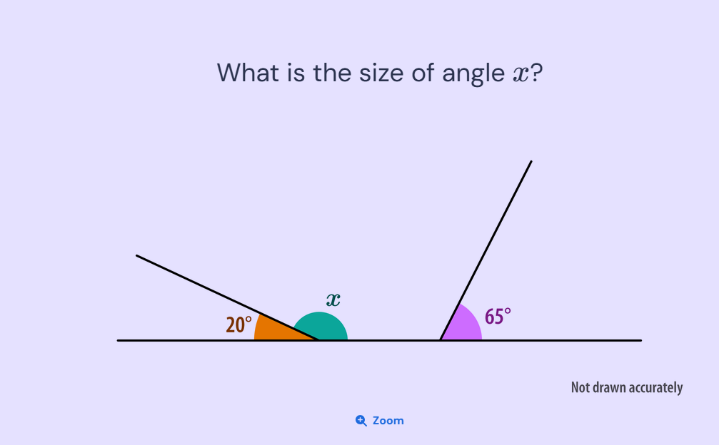What is the size of angle $x$? There is a | StudyX