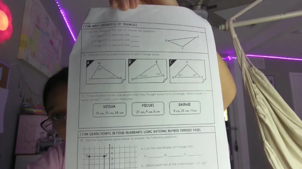 I CAN APPLY KNOWLEDGE OF TRIANGLES 13. Use | StudyX