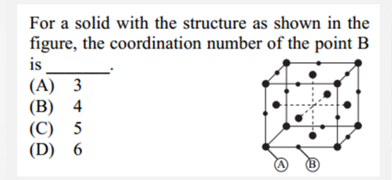 For a solid with the structure as shown in | StudyX