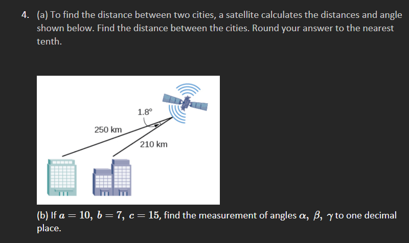 4. (a) To find the distance between two | StudyX