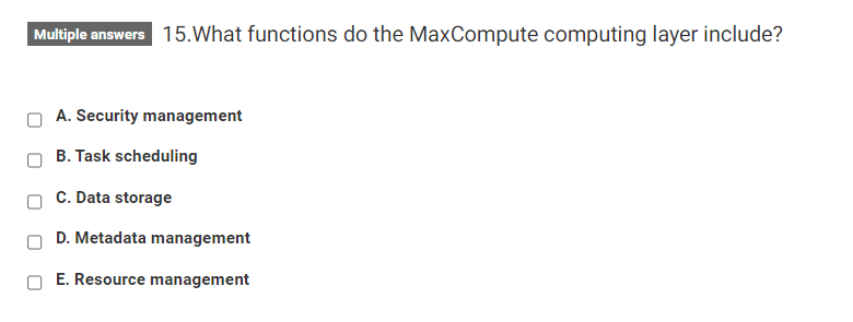 Multiple answers 15What functions do the | StudyX