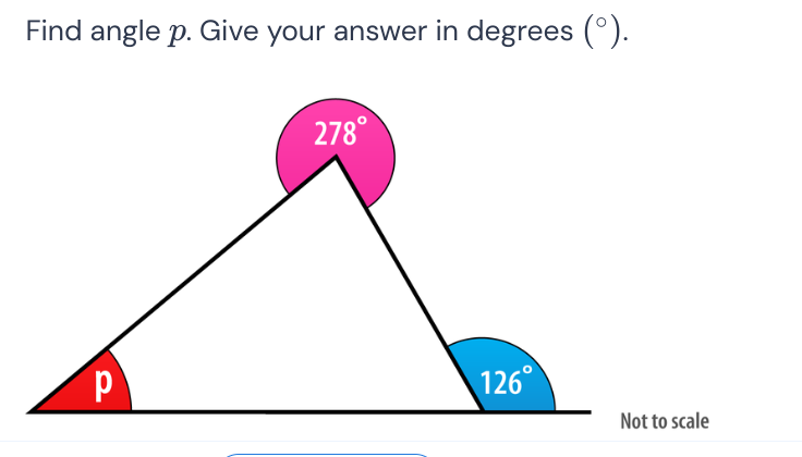 Find angle p Give your answer in degrees ( | StudyX