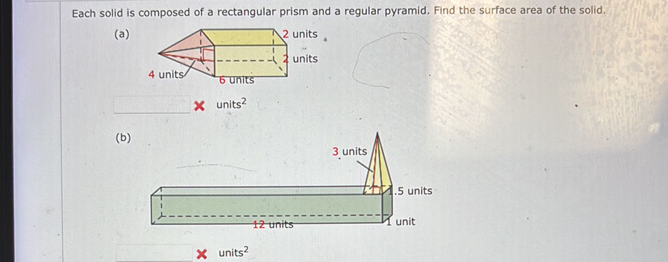 Each solid is composed of a rectangular | StudyX