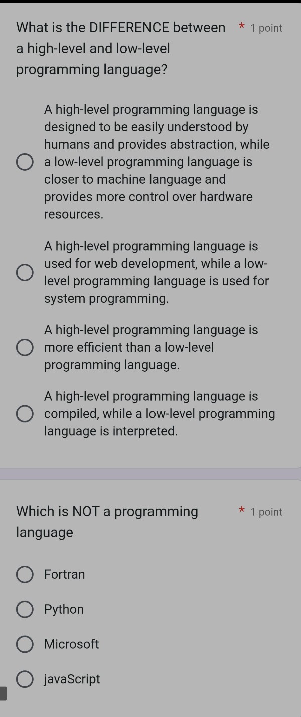 What is the DIFFERENCE between a high-level | StudyX