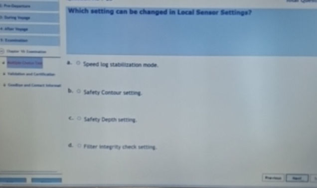 Which setting can be changed in Local Sensor | StudyX