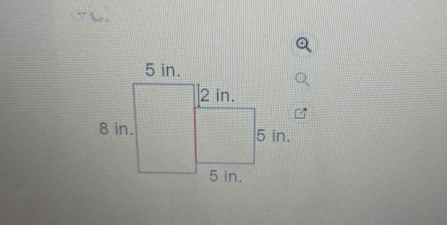 Find the area of the figure shown below The | StudyX
