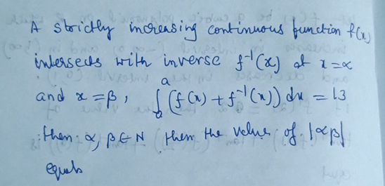 A strictly increasing continuous function