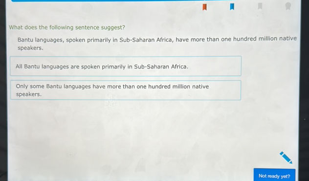What does the following sentence suggest | StudyX