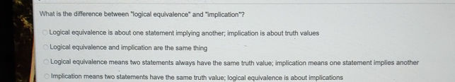 What is the difference between logical | StudyX