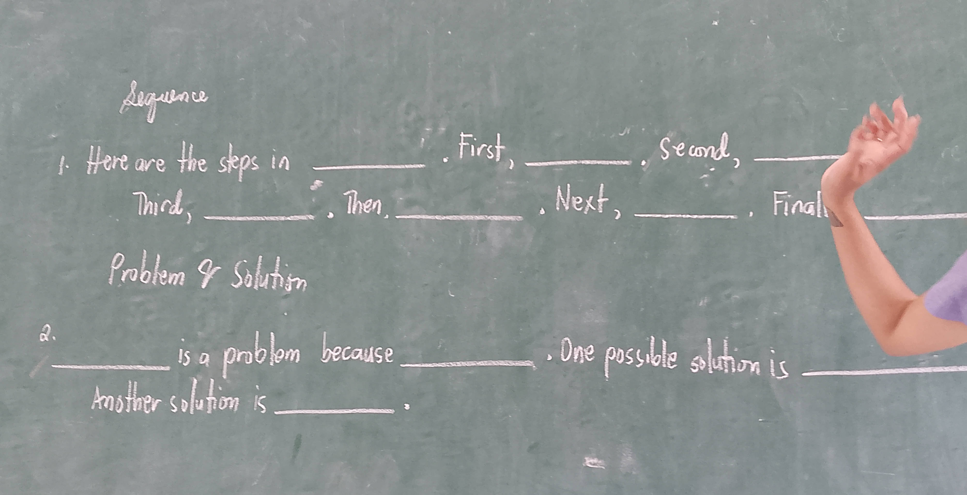 Sequence 1 Here are the steps in First | StudyX