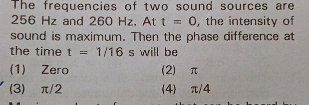 The frequencies of two sound sources are 256 | StudyX