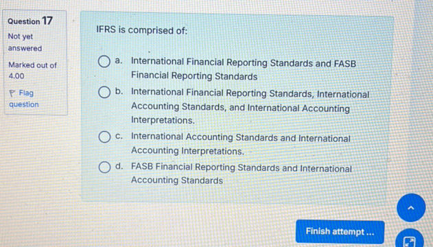 Ifrs Questions Question 17 IFRS is comprised of a | StudyX