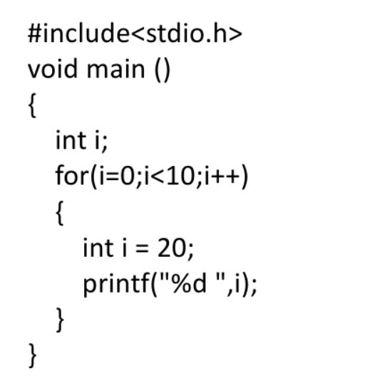 include void main () int i for(i=0i10i++) | StudyX