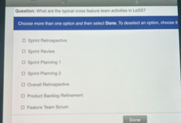 Less Feature Teams Question What are the typical cross feature