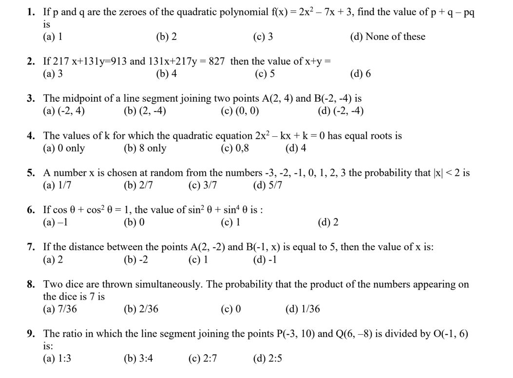 Ps And Qs Math 1 If p and q are the zeroes of the quadratic