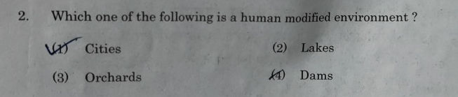 2 Which one of the following is a human