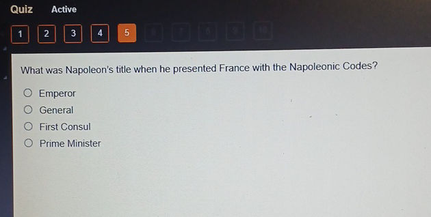 What was Napoleons title when he presented | StudyX