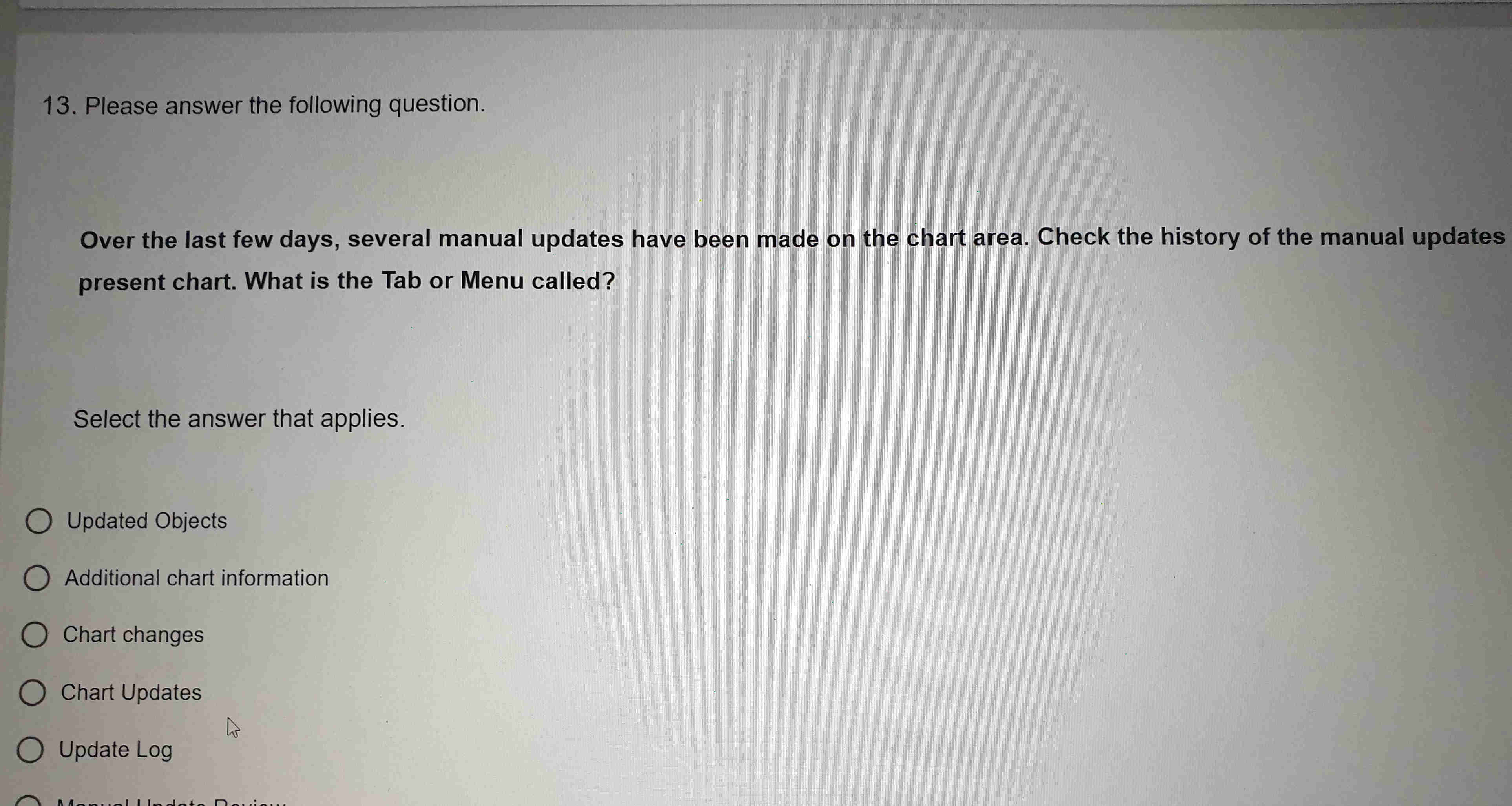 13 Please answer the following question Over