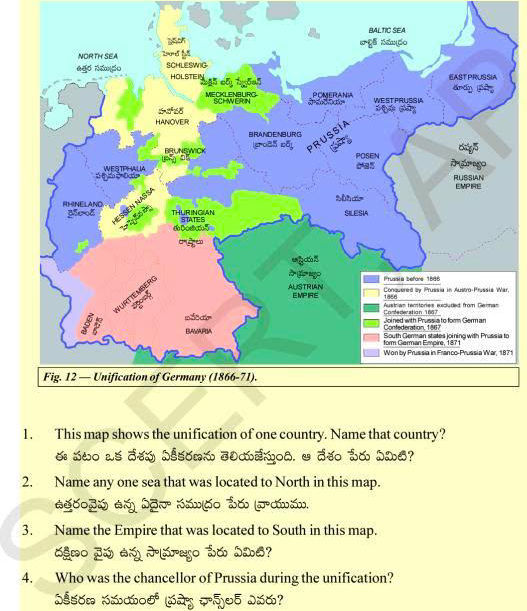 1 This map shows the unification of one | StudyX