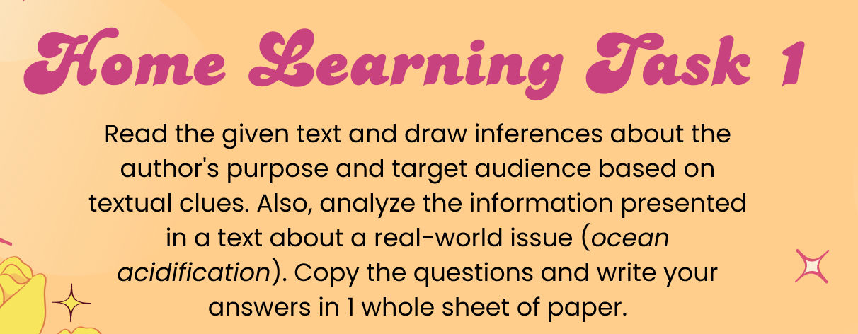 Home Learning Task 1 Read the given text and | StudyX