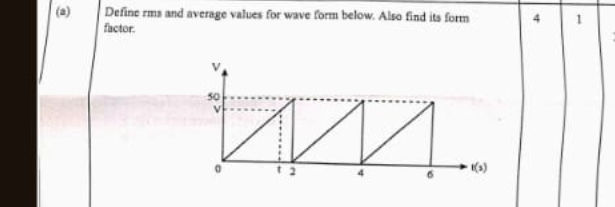 Waveform Graph Rms Meaning (a) Define rms and average values for wave | StudyX