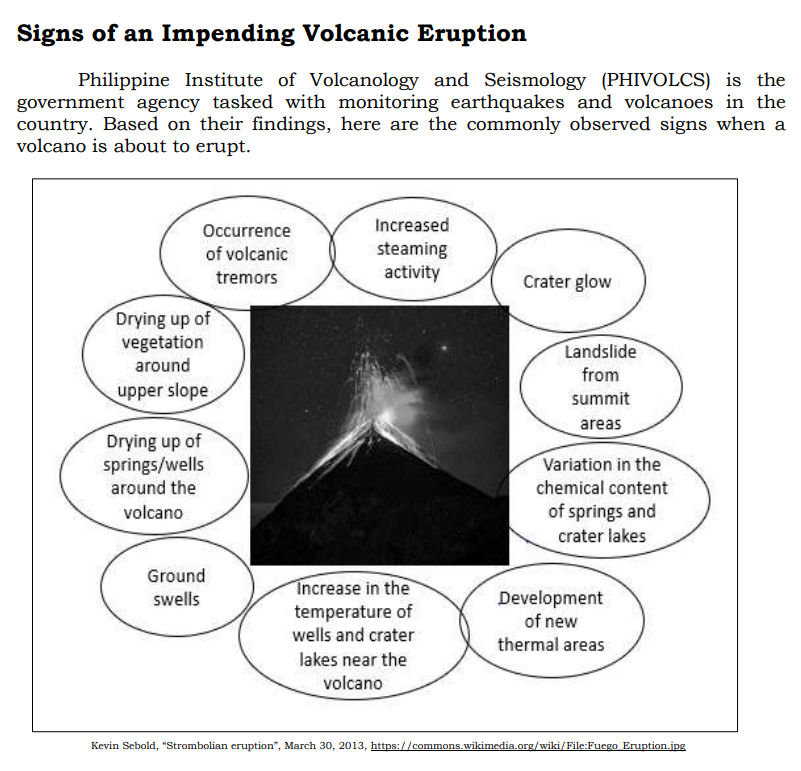 Signs of an Impending Volcanic | StudyX