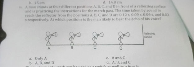 is A man stands at four different positions