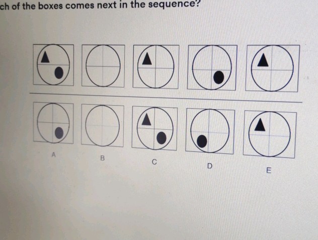 Which of the boxes comes next in the | StudyX