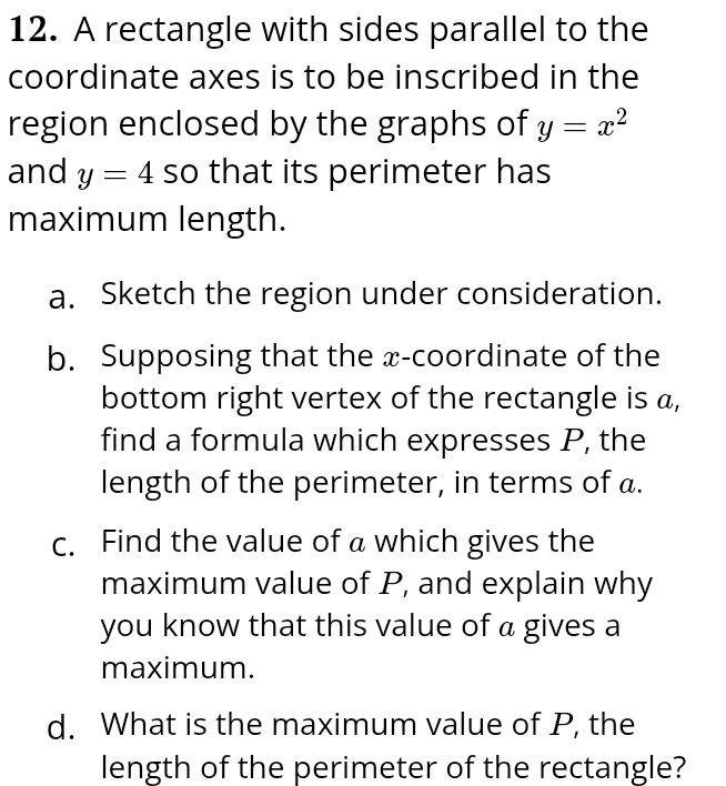 Rectangle Zoomed In 12 A rectangle with sides parallel to the