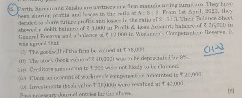 25 Parth Raman and Zaisha are partners in a | StudyX