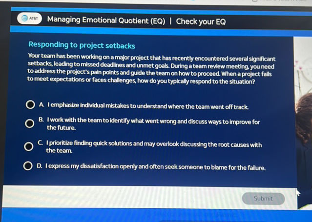 Responding to project setbacks Your team has | StudyX