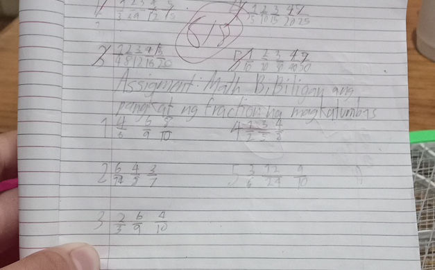 Assignment Math Bilangin ang pangkat ng