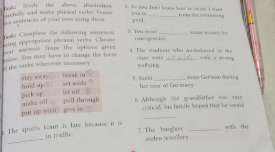 Task Complete the following sentences using | StudyX